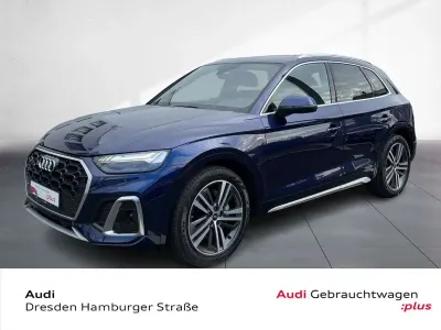 Gebraucht Audi Q5 S-Line 286 PS (210 kW) 2023 Navarrablau metallic SUV