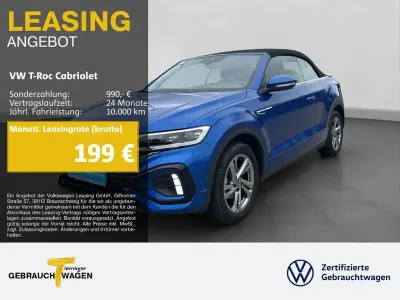 Gebraucht VW T-Roc Cabriolet R-line 150 PS (110 kW) 2025 Blau Cabrio