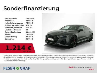 Używany Audi RS7 Sportback Ambiente 600 KM (441 kW) 2023 Szary Hatchback