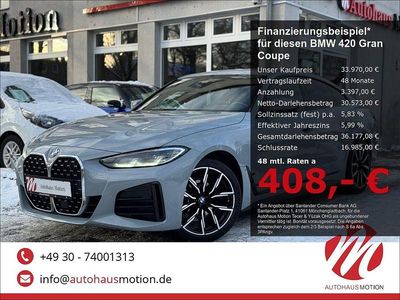 Gebraucht BMW 420 M Sport 190 PS (139 kW) 2022 Brooklyn grau metallic Coupé