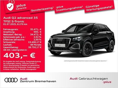 Gebraucht Audi Q2 Advanced Plus 150 PS (110 kW) 2025 Mythosschwarz metallic SUV