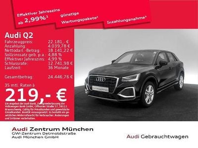Gebraucht Audi Q2 Advanced Plus 110 PS (80 kW) 2023 Brillantschwarz SUV