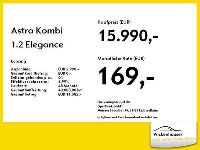 gebraucht Opel Astra Kombi 1.2 Elegance LM KLIMA BT PDC