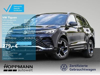 Schwarz Gebraucht 2024 VW Tiguan R-line SUV | 43.450 € (Guter Preis)