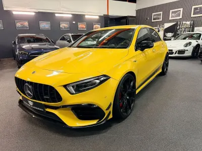 Używany Mercedes A45 AMG AMG Edition 1 421 KM (309 kW) 2020 Żółty Sedan/Limuzyna