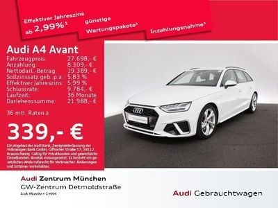 Gebraucht Audi A4 S-Line 204 PS (150 kW) 2022 Ibisweiß Kombi