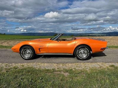 Second-hand Corvette Stingray 250 CP (183 kW) 1973 Portocaliu Cabrio