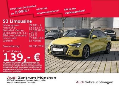 Pythongelb metallic Gebraucht 2024 Audi S3 Sport Limousine | 38.896 € (Guter Preis)