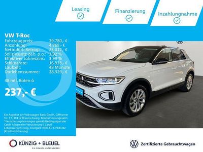 Pure white Gebraucht 2024 VW T-Roc Style SUV | 29.780 € (Fairer Preis)