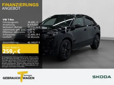Nowe VW T-Roc R-line 150 KM (110 kW) 2026 Czarny SUV
