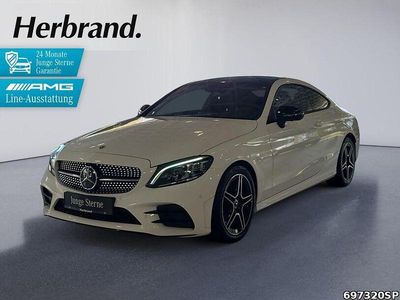 Gebraucht Mercedes C220 AMG 194 PS (142 kW) 2022 Polarweiß Coupé