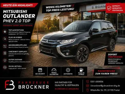Gebraucht Mitsubishi Outlander P-HEV Top 203 PS (149 kW) 2017 Rubinschwarz SUV
