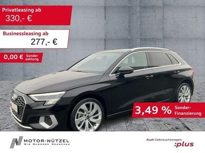 Mythosschwarz metallic Gebraucht 2024 Audi A3 Advanced Limousine | 34.930 € (Guter Preis)