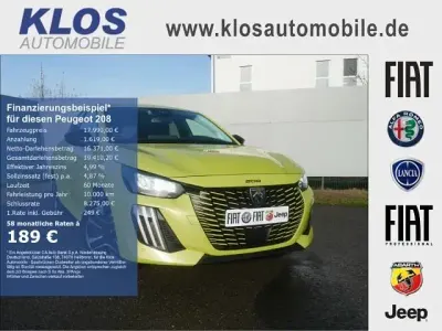 Nouvelle Peugeot 208 Allure 101 ch (74 kW) 2025 Jaune Citadine
