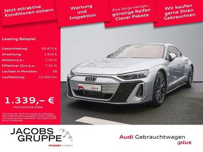 Florettsilber metallic Gebraucht 2024 Audi e-tron GT quattro Ambiente Limousine | 94.580 € (Teuer)