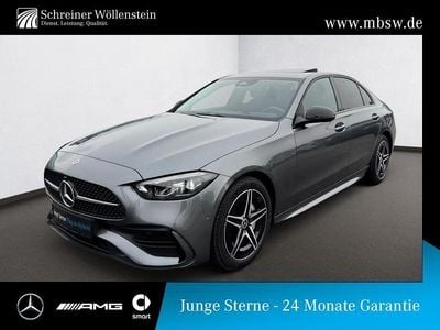 Grau selenitgrau Gebraucht 2024 Mercedes C300e AMG Limousine | 37.990 € (Superpreis)