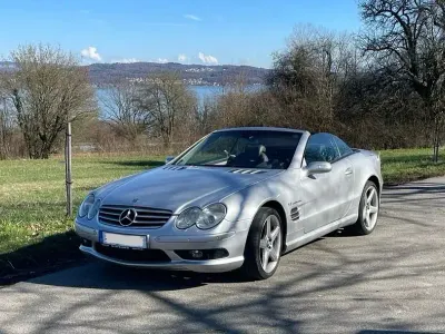 Używany Mercedes SL55 AMG AMG 500 KM (367 kW) 2004 Srebrny Kabriolet