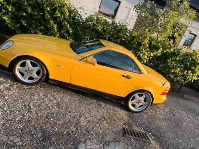 Brugt Mercedes SLK200 136 HK (100 kW) 1999 Gul Cabriolet