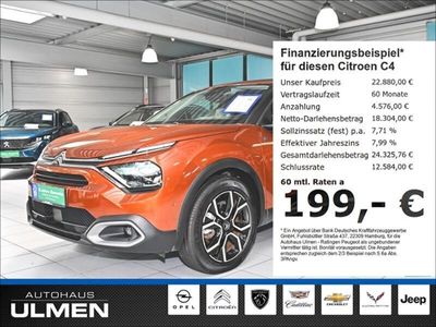 gebraucht Citroën e-C4 C4 e-Shine Elektromotor 136 Klimaautomatik-2-Zonen Navigationssystem