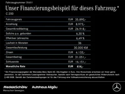Gebraucht Mercedes 200 Avantgarde 163 PS (119 kW) 2025 Lack obsidianschwarz (metallic) Limousine