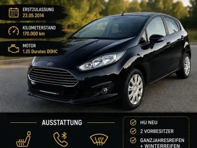 Gebraucht Ford Fiesta 82 PS (60 kW) 2014 Schwarz Kleinwagen