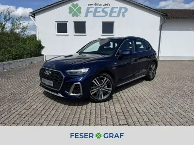 Gebraucht Audi Q5 S-Line 286 PS (210 kW) 2023 Navarrablau metallic SUV