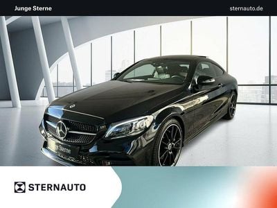 Lack obsidianschwarz Gebraucht 2024 Mercedes C220 AMG line Coupé | 41.888 € (Guter Preis)