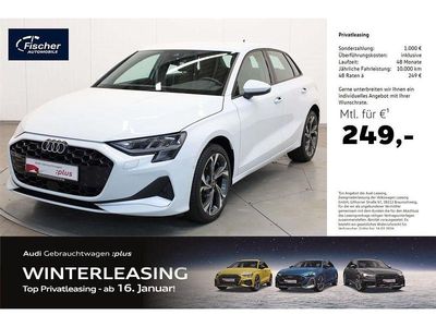 Gletscherweiß metallic Gebraucht 2024 Audi A3 Advanced Plus Limousine | 31.280 € (Superpreis)