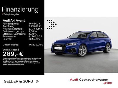 Usata Audi A4 Business 286 CV (210 kW) 2022 Blu Station wagon