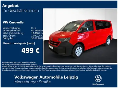 Nowe VW Caravelle 150 KM (110 kW) 2026 Czerwony Van