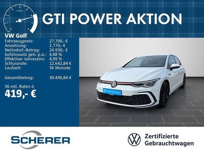 Gebraucht VW Golf VIII GTI 245 PS (180 kW) 2022 Pure white Limousine