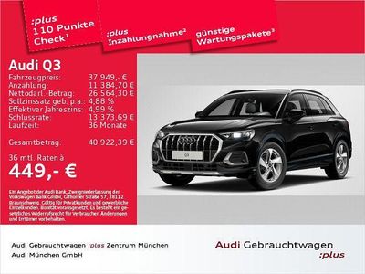 Gebraucht Audi Q3 Advanced Plus 150 PS (110 kW) 2025 Mythosschwarz metallic SUV