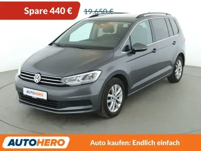 Gebraucht VW Touran Comfortline 150 PS (110 kW) 2018 Grau Van / Kleinbus