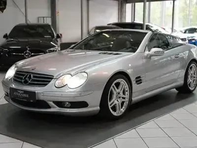 Gebraucht Mercedes SL500 AMG 306 PS (225 kW) 2003 Silber Cabrio