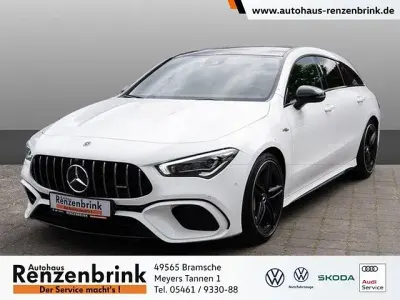 Gebraucht Mercedes CLA45 AMG Shooting Brake AMG 387 PS (284 kW) 2020 Polarweiss  unilack Kombi