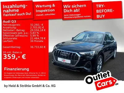 Gebraucht Audi Q3 S-Line 150 PS (110 kW) 2024 Schwarz SUV