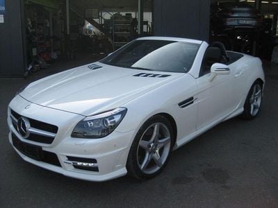 Usata Mercedes SLK200 AMG line 184 CV (135 kW) 2015 Bianco Cabrio