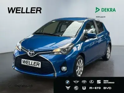 Gebraucht Toyota Yaris Comfort 99 PS (72 kW) 2017 Blau Kleinwagen