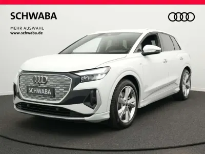 Gebraucht Audi Q4 e-tron S-Line 150 kW (204 PS) 2023 Weiß SUV