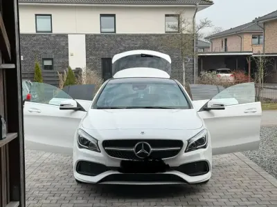 Gebraucht Mercedes CLA180 Shooting Brake AMG line 122 PS (89 kW) 2018 Weiß Kombi