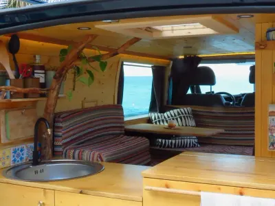 Gebraucht Ford Tourneo 101 PS (74 kW) 2011 Blau Van / Kleinbus