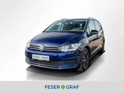 Gebraucht VW Touran IQ Drive 150 PS (110 kW) 2019 Atlantik blue metallic Van / Kleinbus