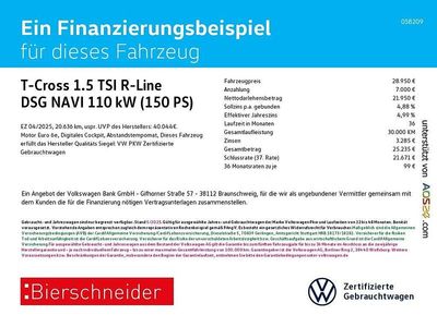 Grau Gebraucht 2025 VW T-Cross R-line SUV | 28.950 € (Etwas zu teuer)