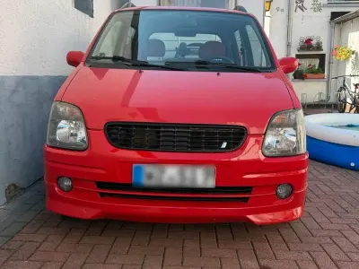 Gebraucht Opel Agila 75 PS (55 kW) 2002 Rot Van / Kleinbus