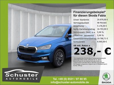 Neu Skoda Fabia Tour 95 PS (69 kW) 2025 Blau Kleinwagen