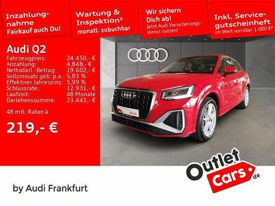 Gebraucht Audi Q2 S-Line 150 PS (110 kW) 2021 Tangorot metallic/tangorot metallic SUV