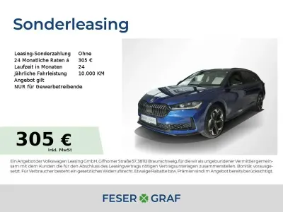 Neu Skoda Superb SportLine 265 PS (194 kW) 2026 Blau Kombi