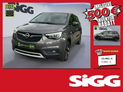 Gebraucht Opel Crossland X 110 PS (80 kW) 2019 Mondstein grau/e:vulkan grau SUV