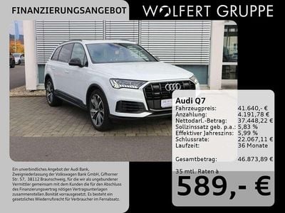 Gletscherweiß metallic Gebraucht 2021 Audi Q7 Sport SUV | 41.640 € (Superpreis)