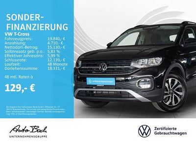 Gebraucht VW T-Cross 95 PS (69 kW) 2023 Schwarz SUV